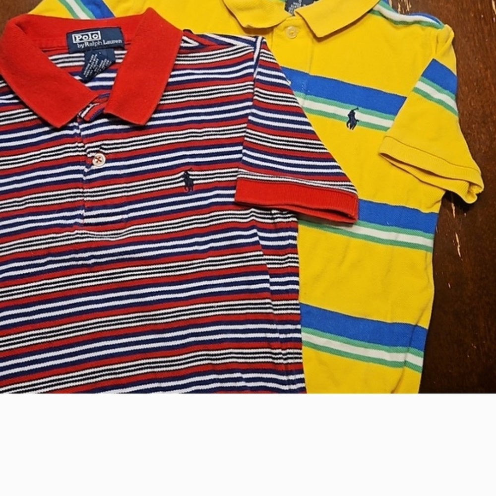 Polo by Ralph Lauren Kids Red Striped and Yellow Polos
